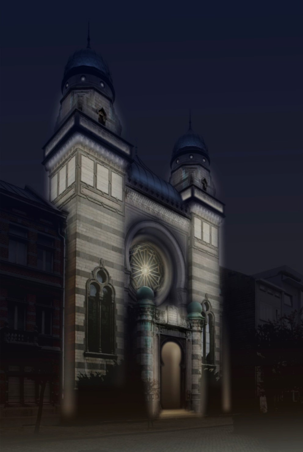 Lichtontwerp Synagoge Antwerpen